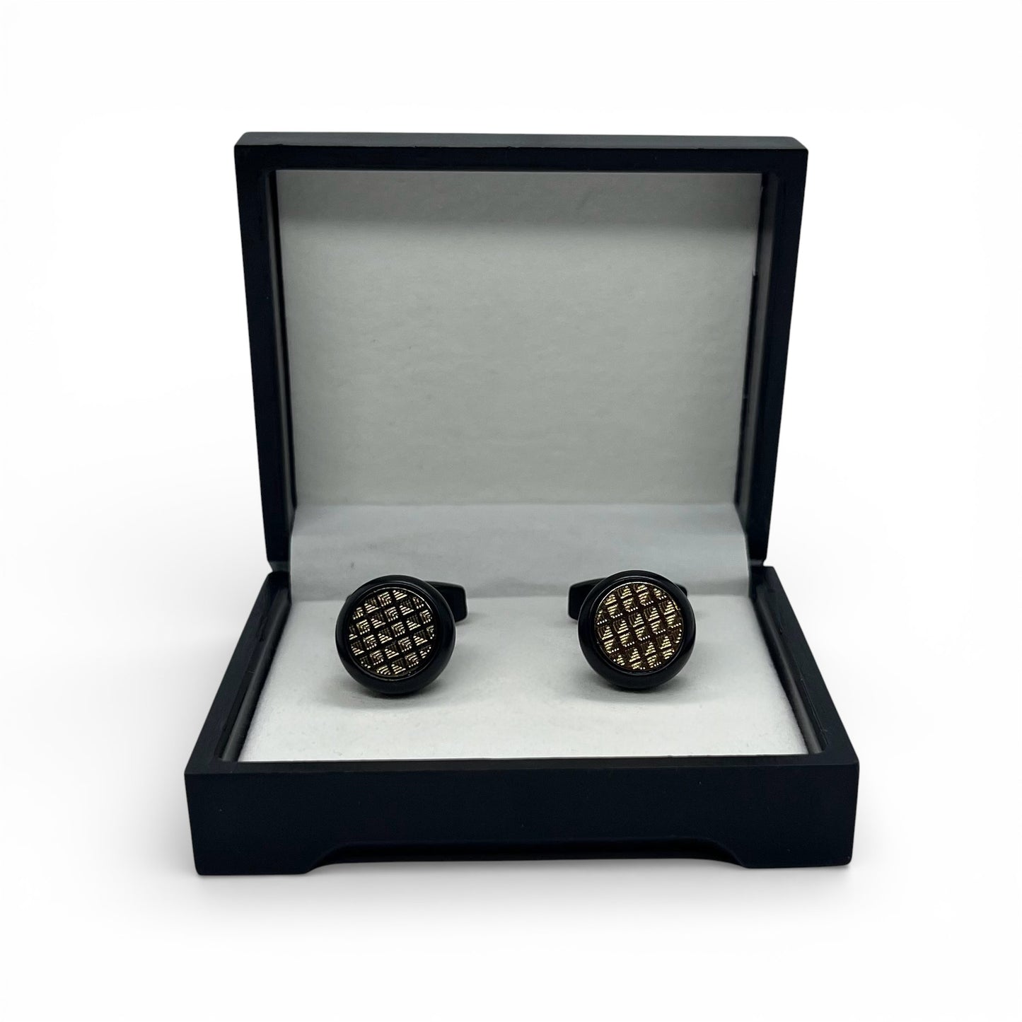 Golden Sig Black Cufflinks
