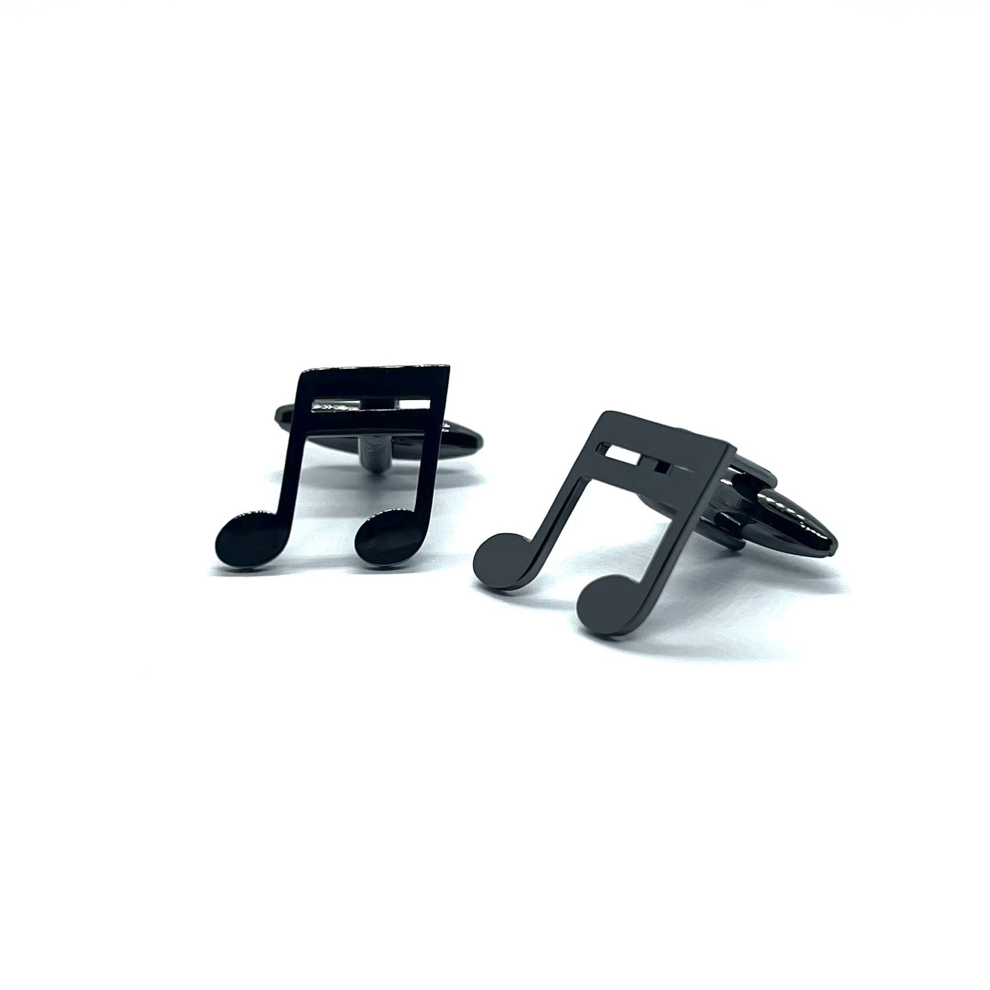 Grey Metallic Musical Symbol Cufflinks