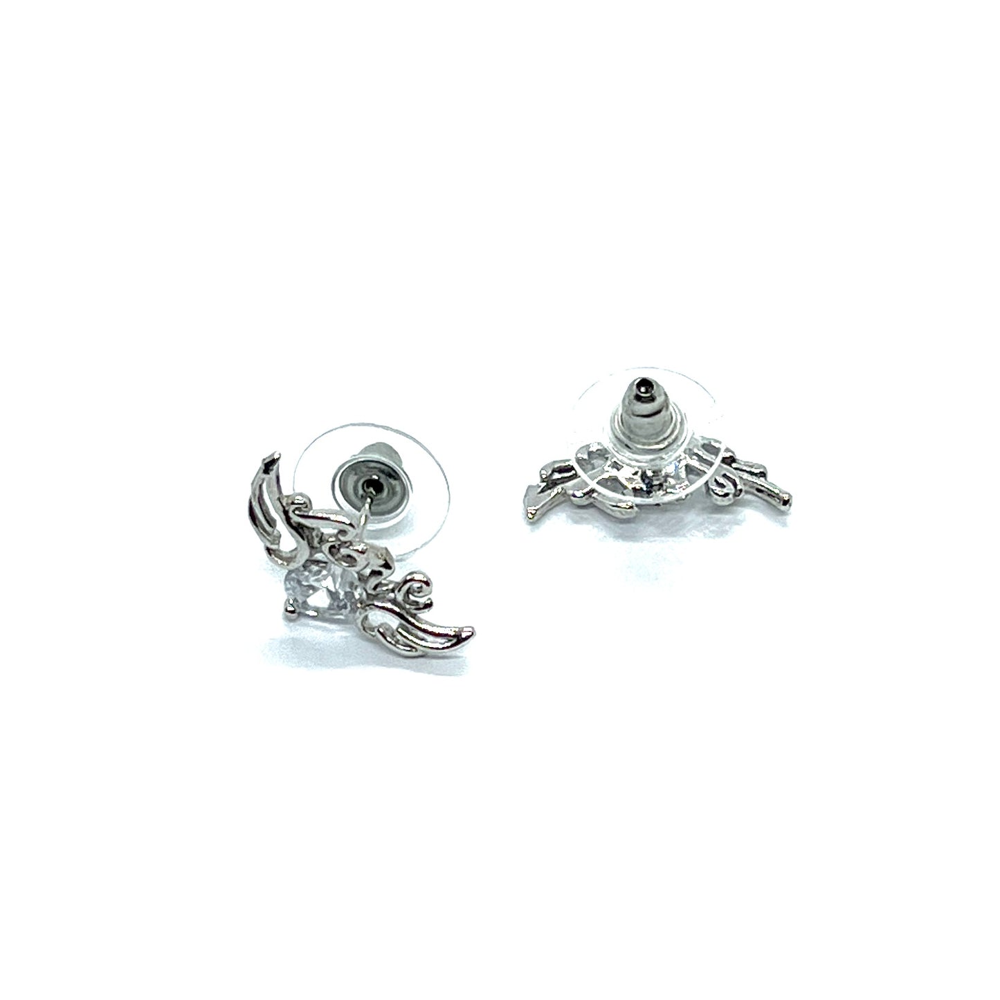 Rhino Wing Love Studs Earrings