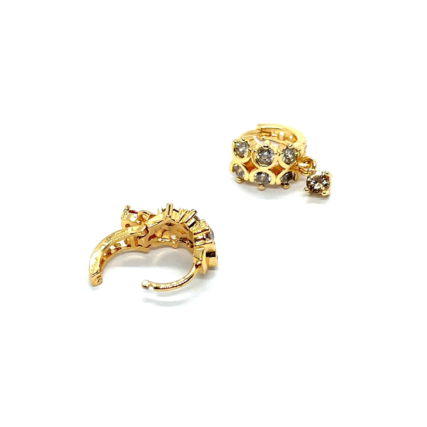 Multi Rhino Golden Studs Earrings