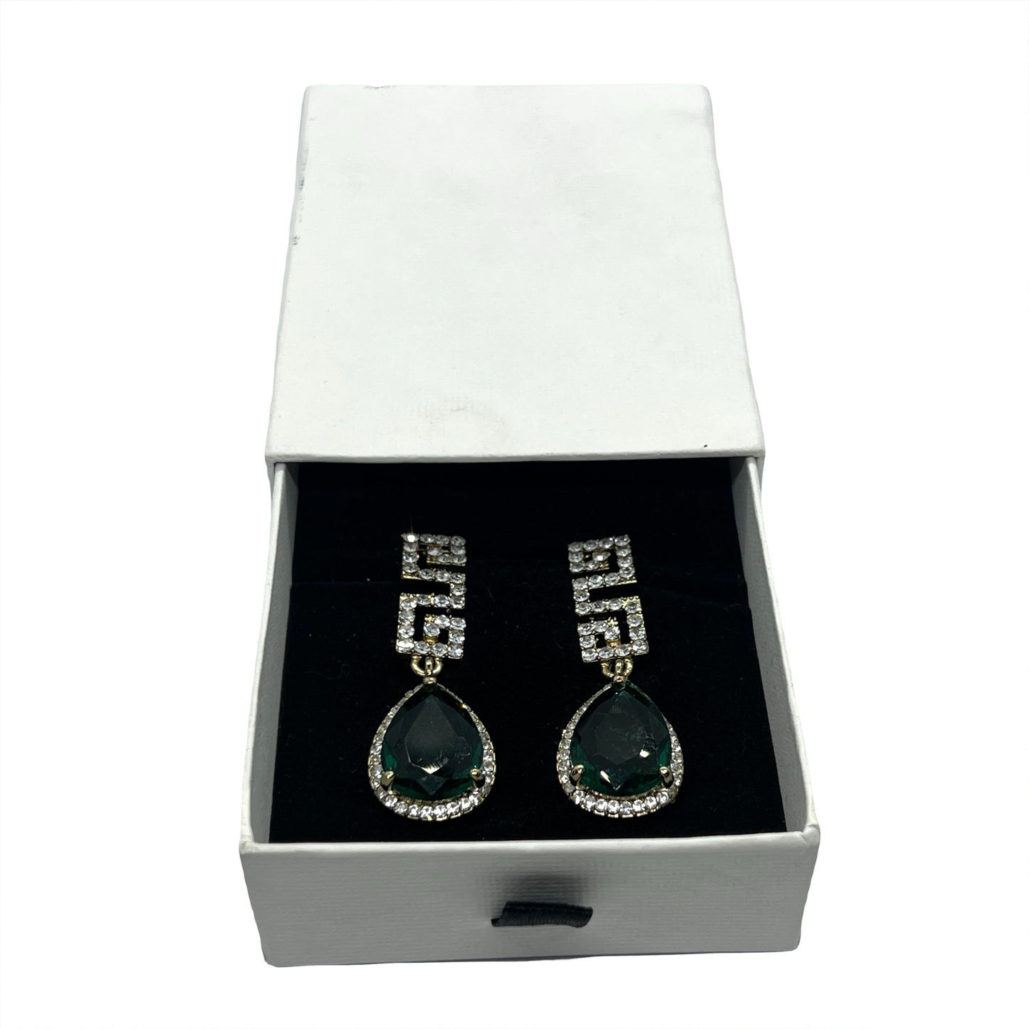Green Rhino Zircon Earrings