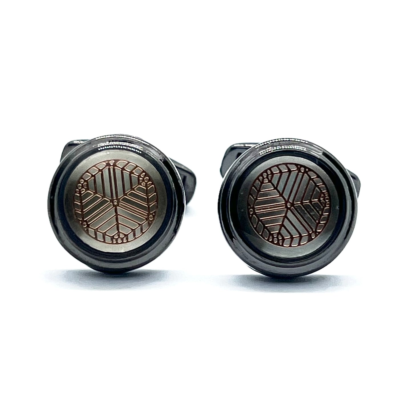 Cubaro Grey Metallic Cufflinks