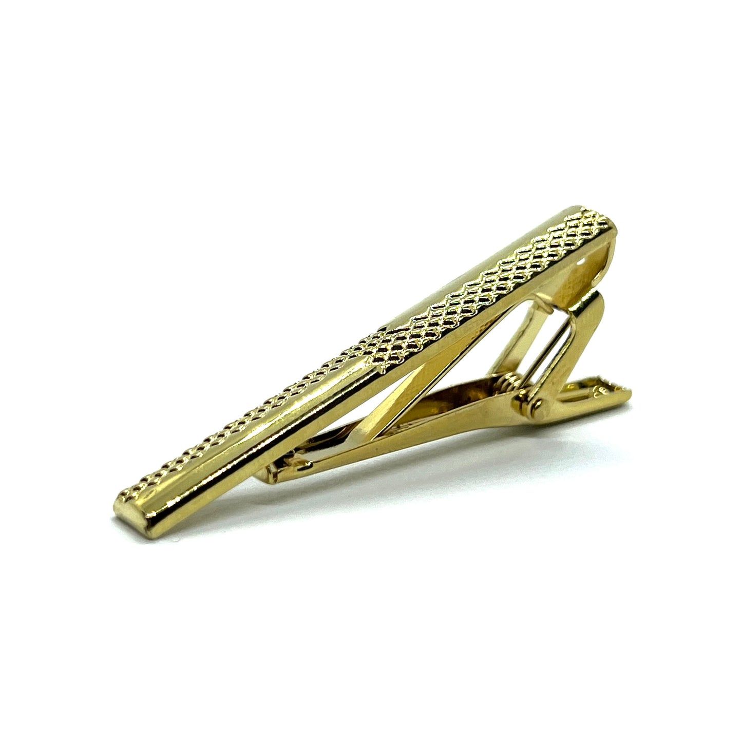 Cross Dotted Golden Tie Clip (2.0")