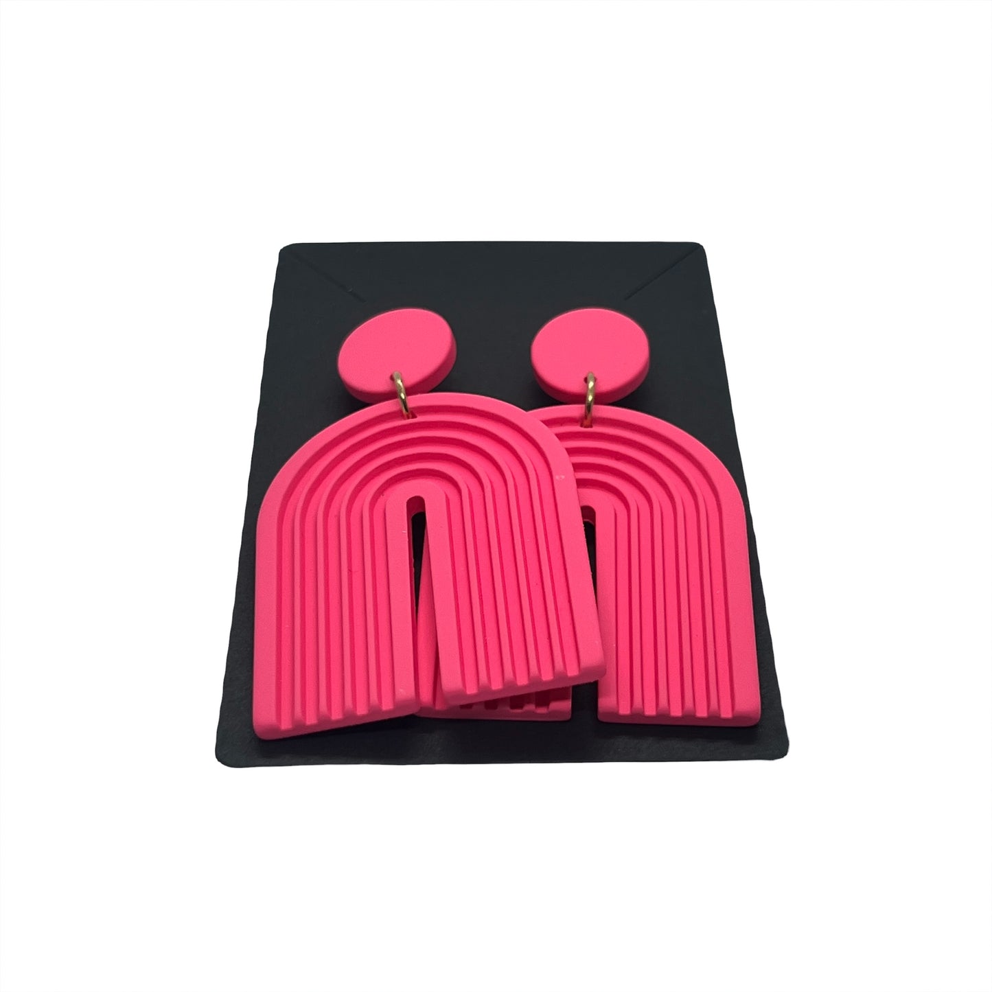 Hot Pink Drop Earrings