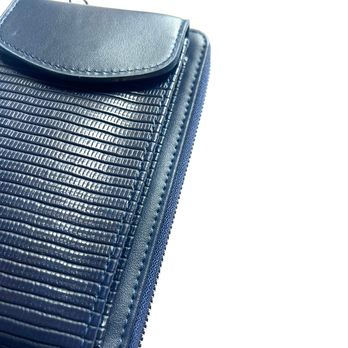 Blue Croco Shoulder bag