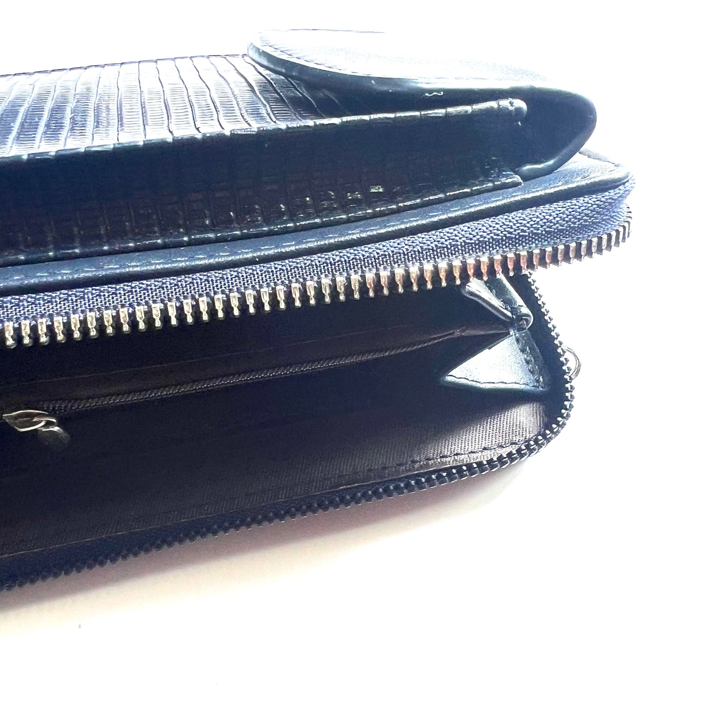 Blue Croco Shoulder bag