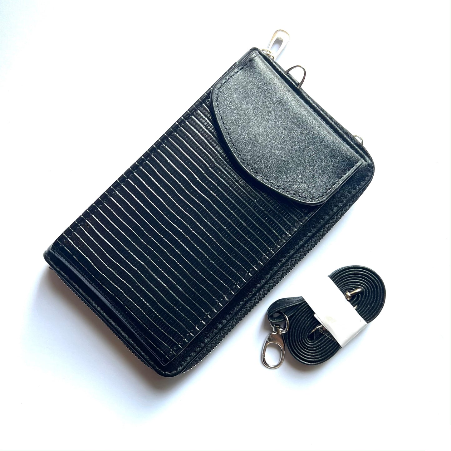 Black Croco Shoulder bag