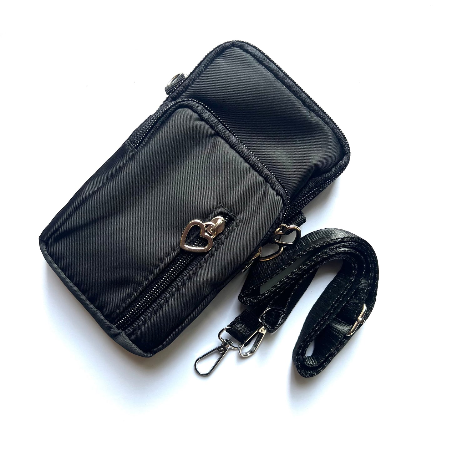 Black Heart Shoulder Bag