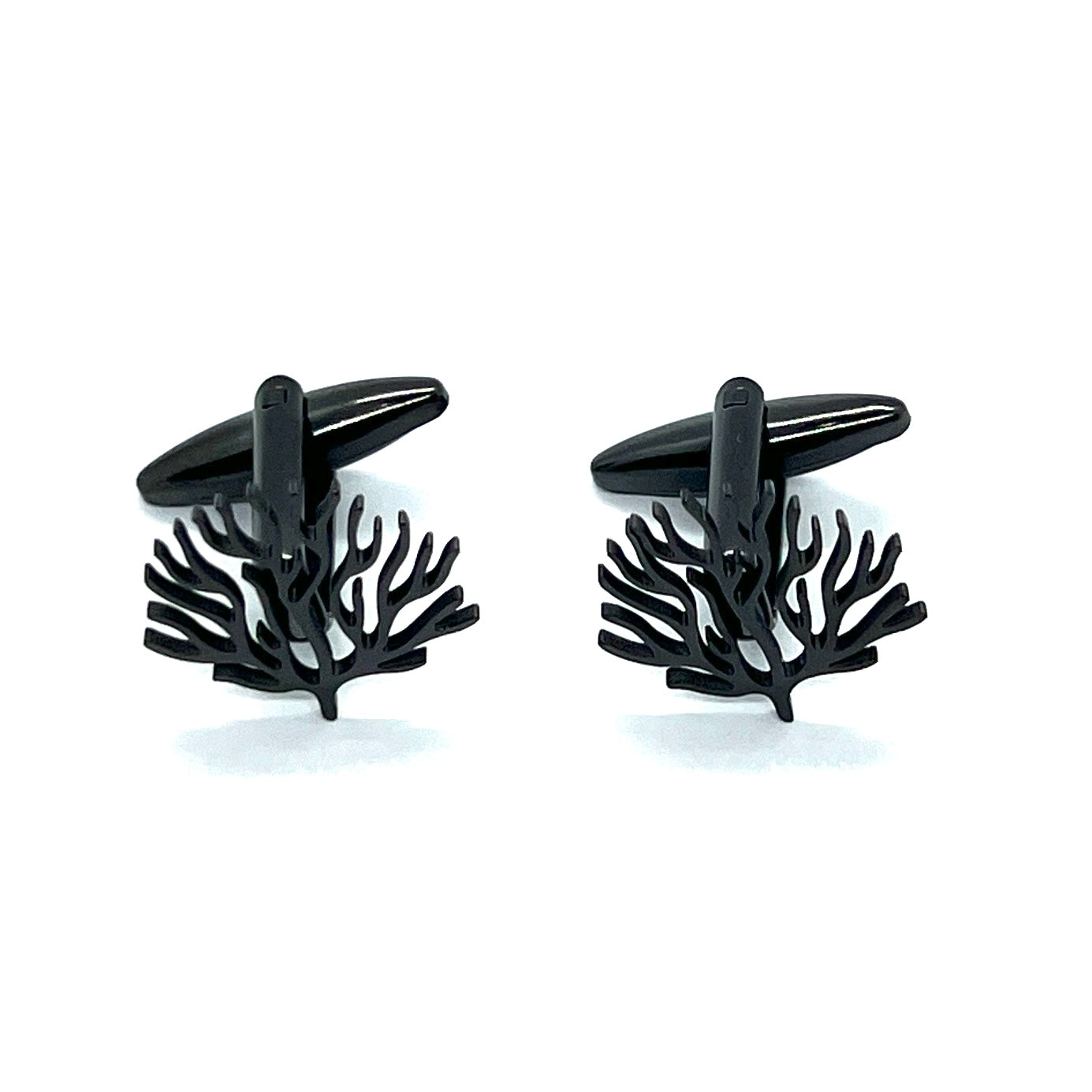 Tree Branch Grey Metallic Cufflinks