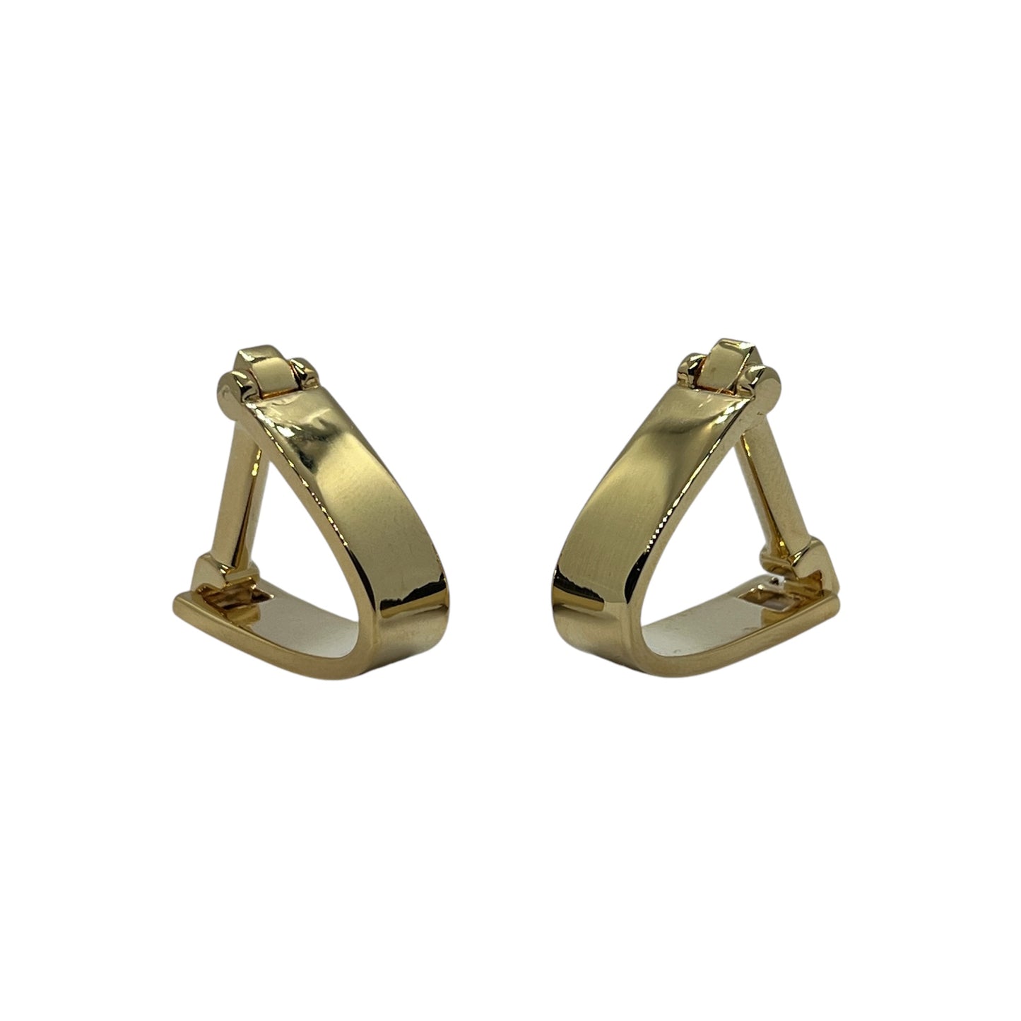 Snap Closure Golden Cufflinks