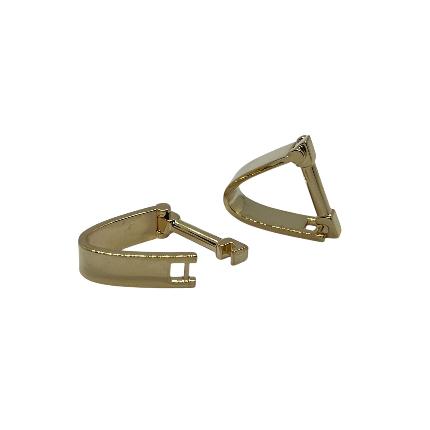 Snap Closure Golden Cufflinks