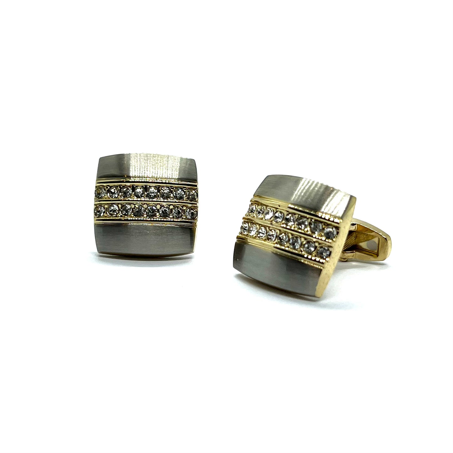Grey Rhino Mid Golden Cufflinks