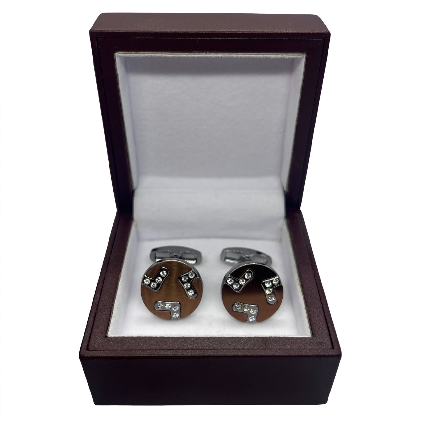 Trio Rhino Silver Cufflinks