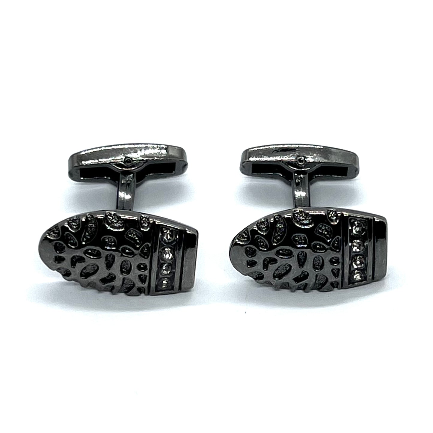 Side Leop Rhino Grey Metallic Cufflinks