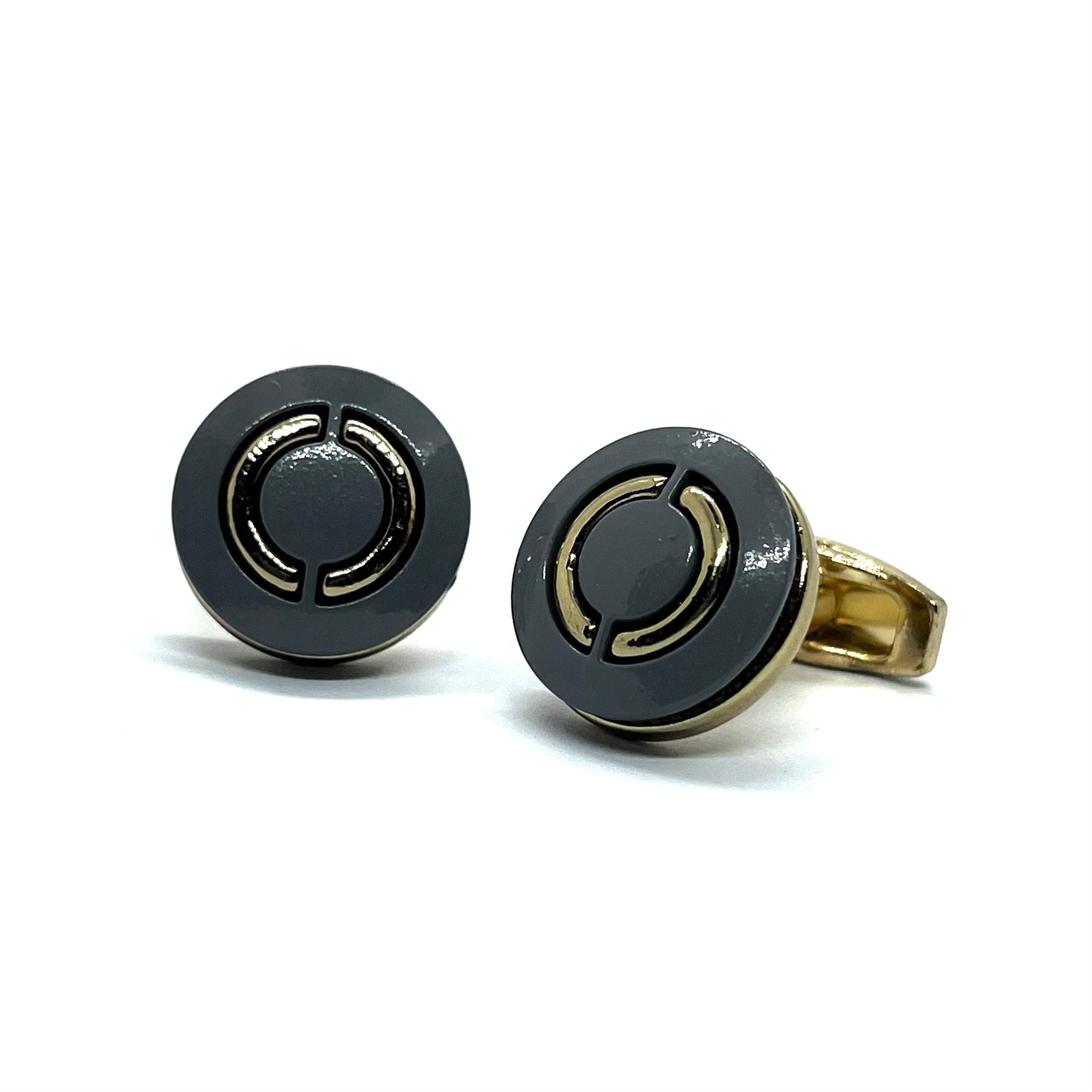 Golden Ringo Grey Golden Cufflinks