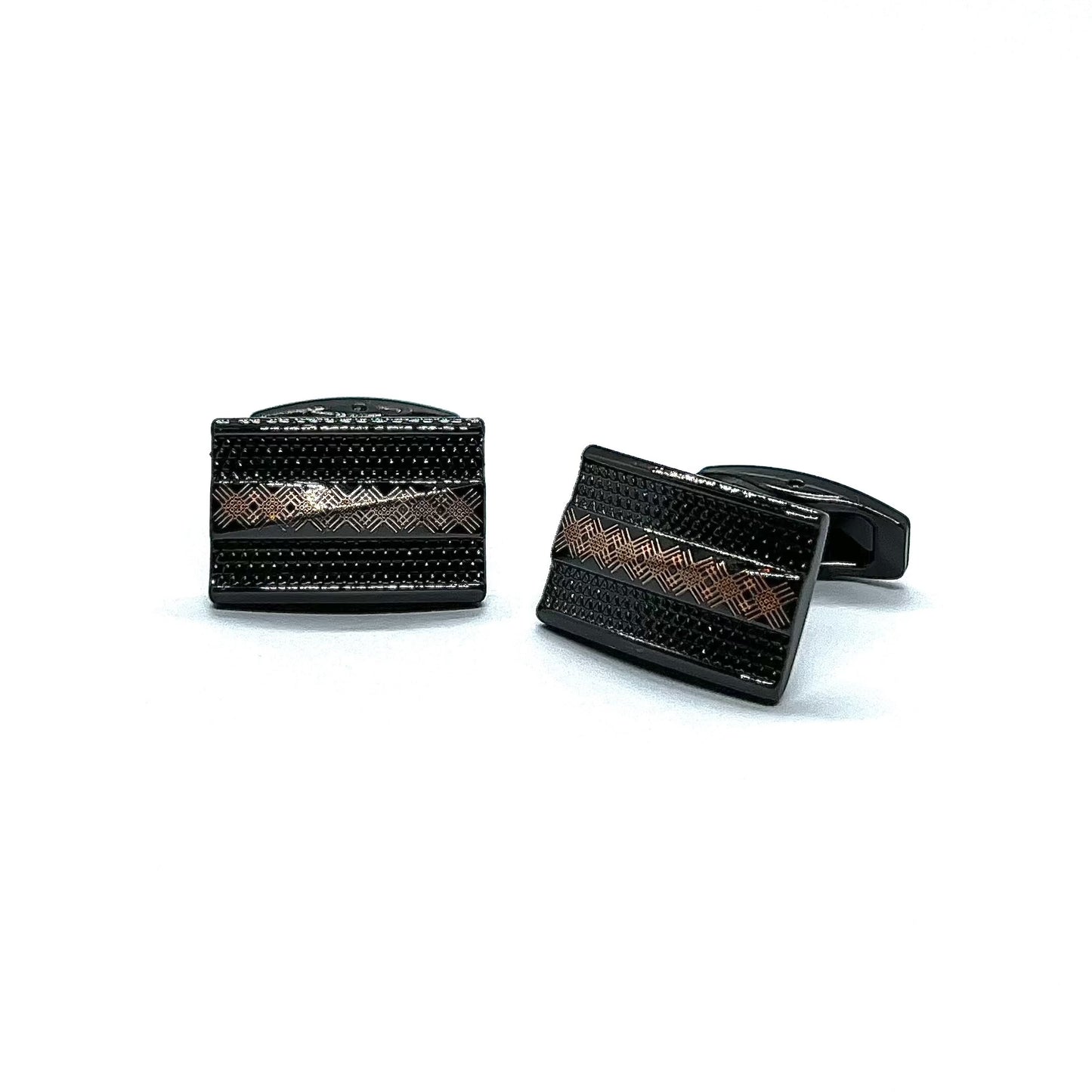 Recta Cross Black Cufflinks
