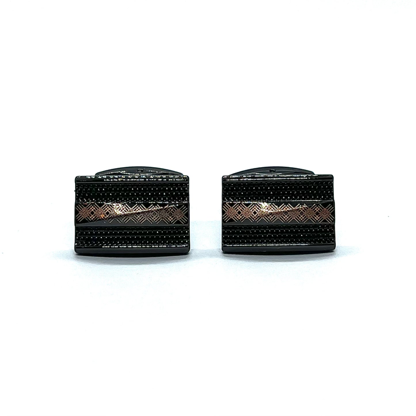 Recta Cross Black Cufflinks