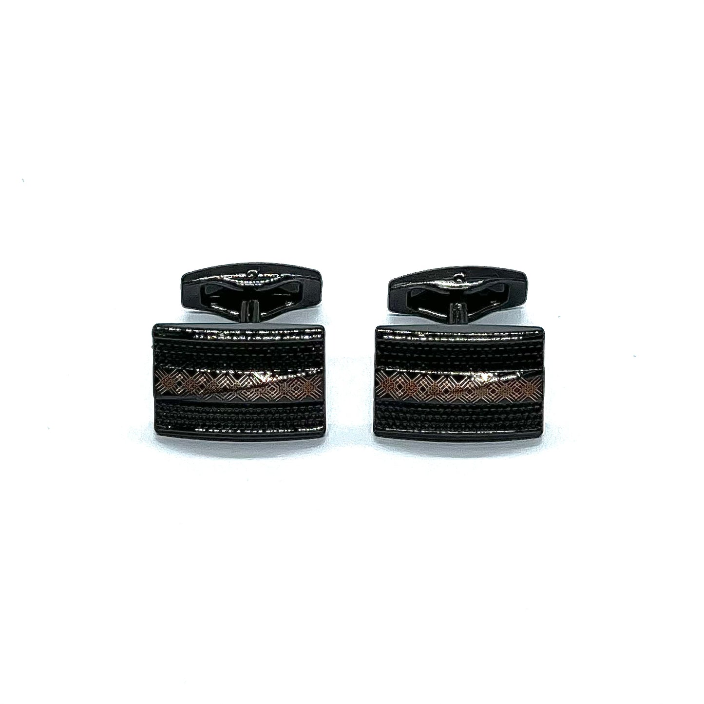 Recta Cross Black Cufflinks