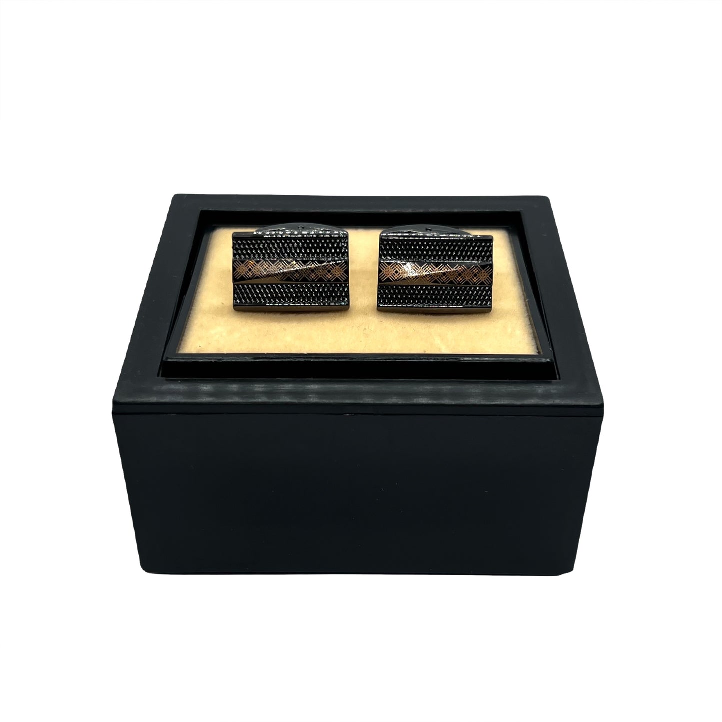 Recta Cross Black Cufflinks