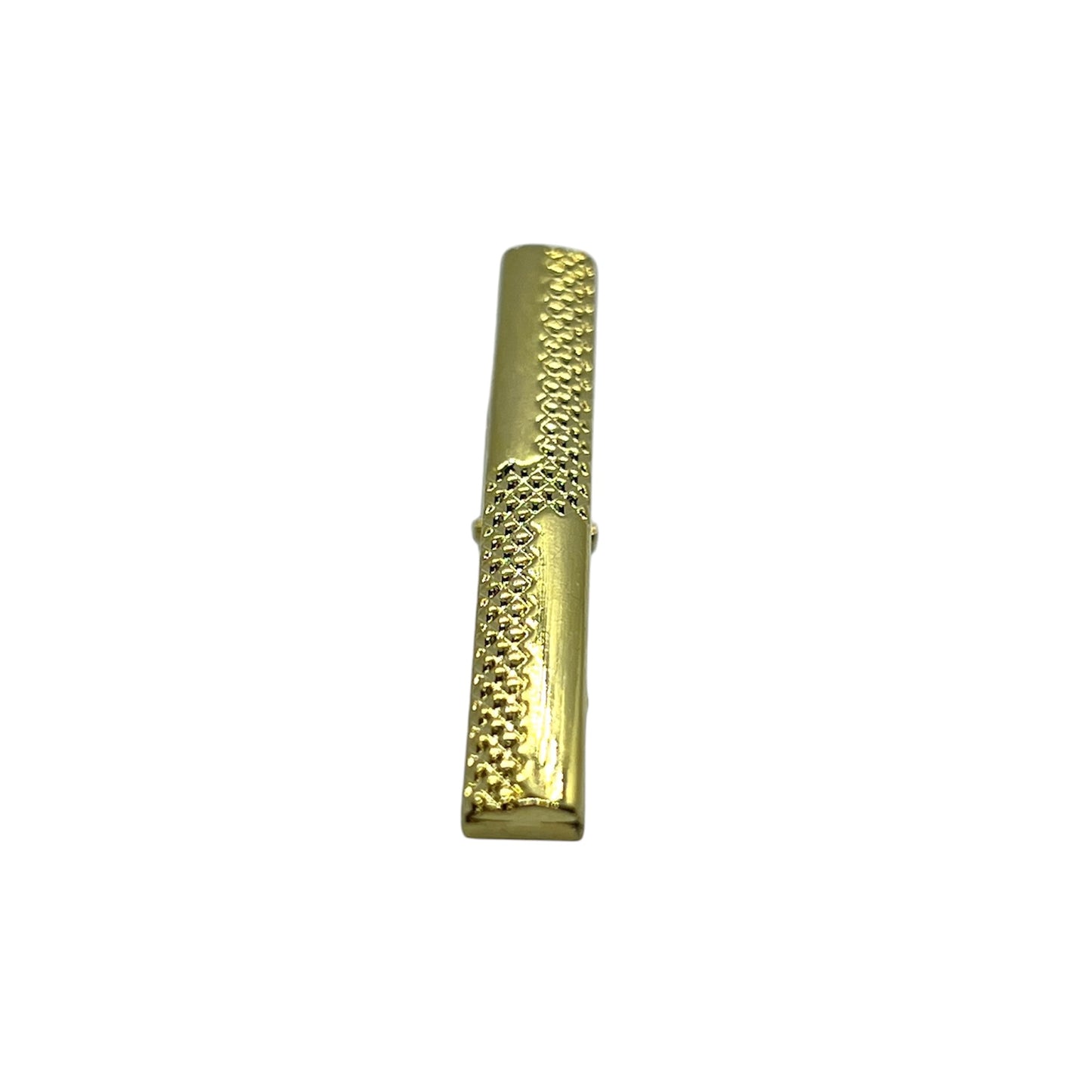 Cross Dotted Golden Tie Clip (2.0")