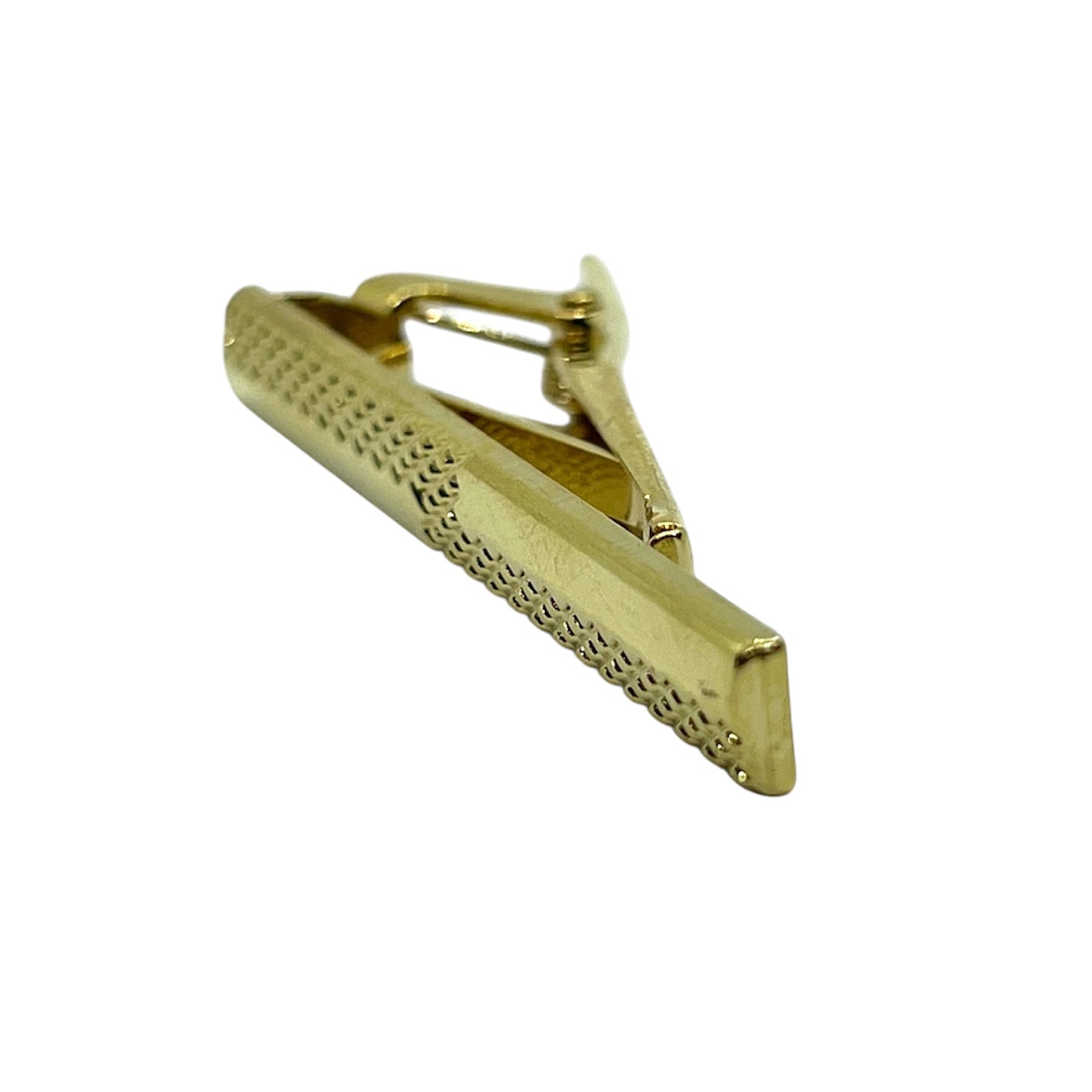Cross Dotted Golden Tie Clip (2.0")