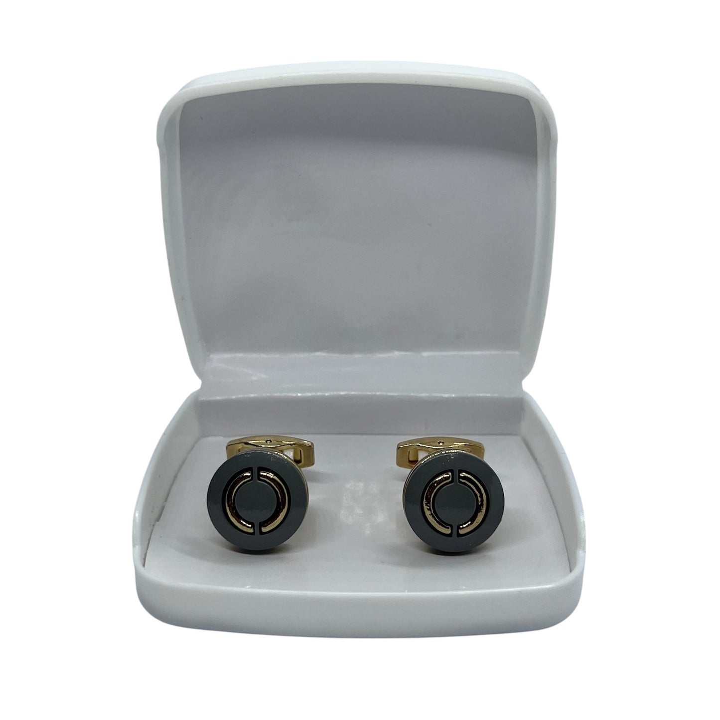 Golden Ringo Grey Golden Cufflinks