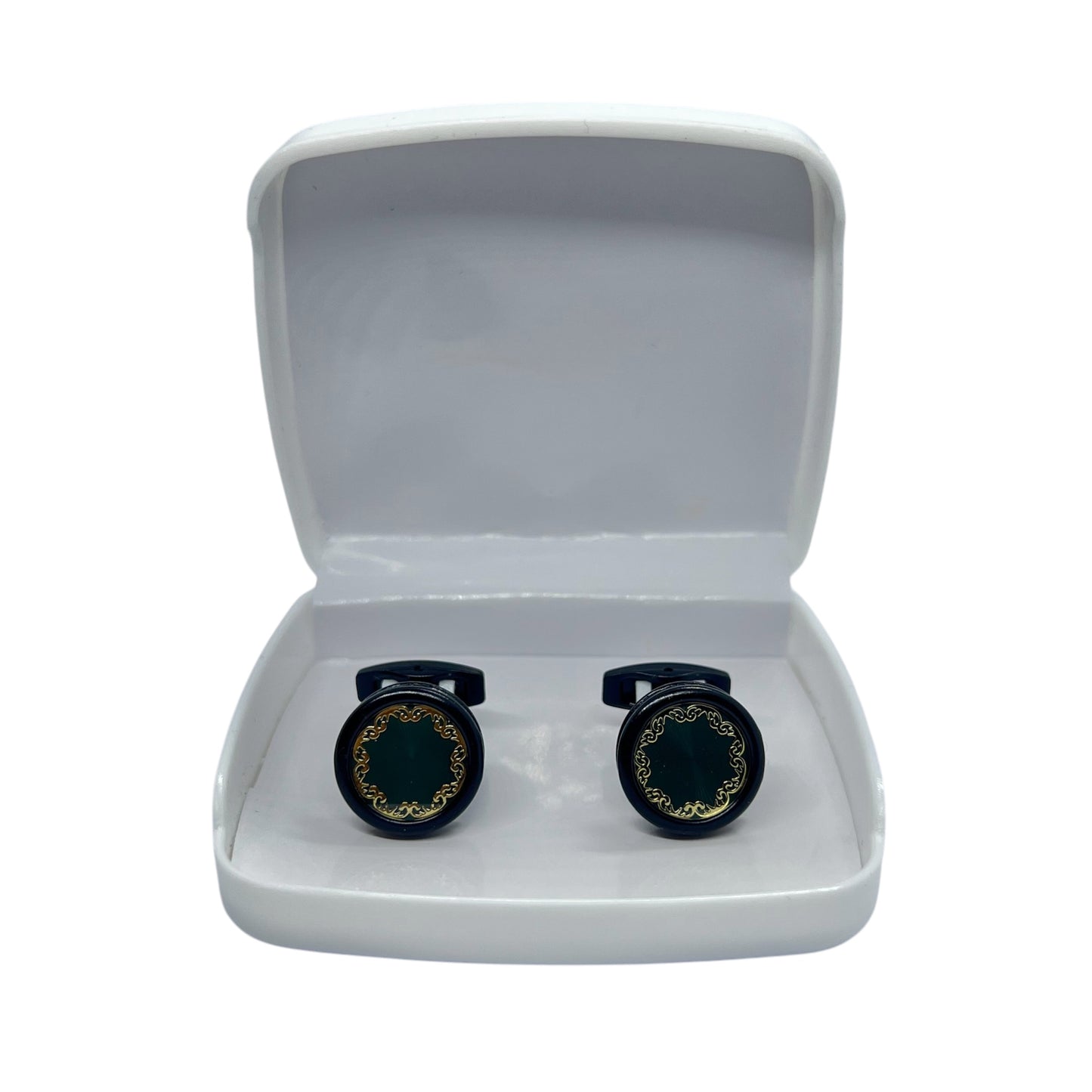 Goral Green Black Cufflinks