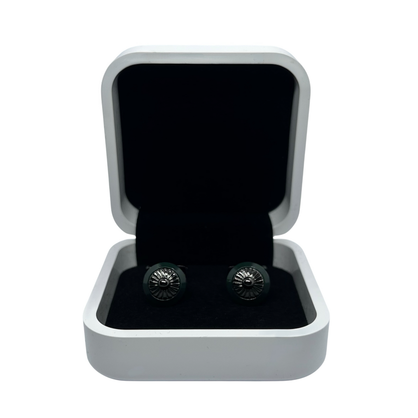 Greento Grey Metallic Cufflinks