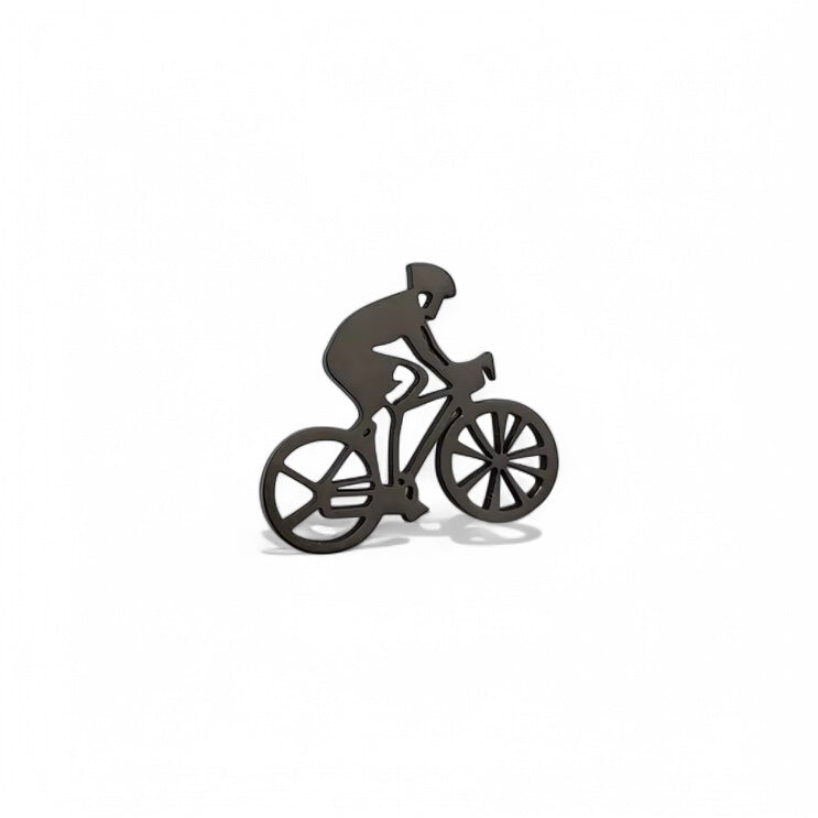 Bicycle Black Lapel Pin
