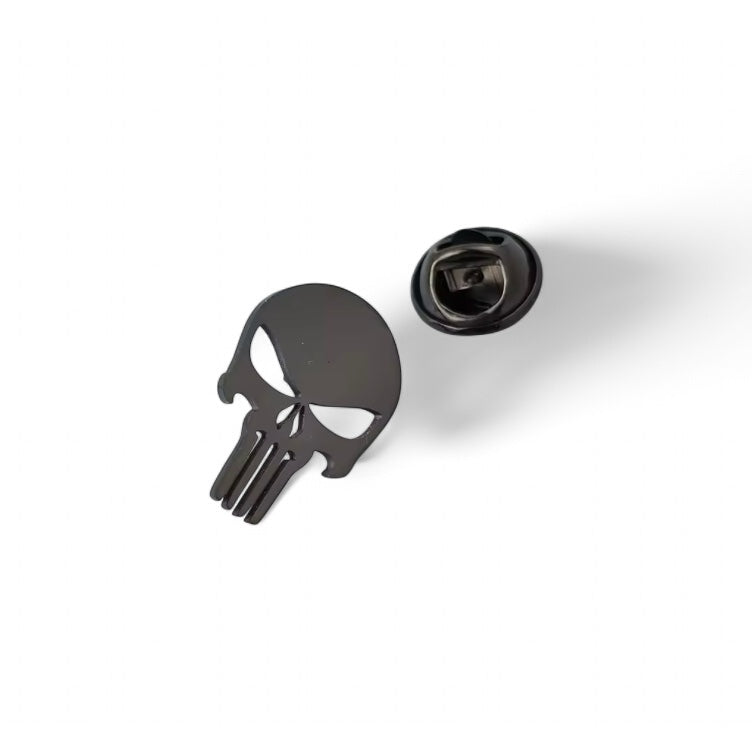 Skull Black Lapel Pin