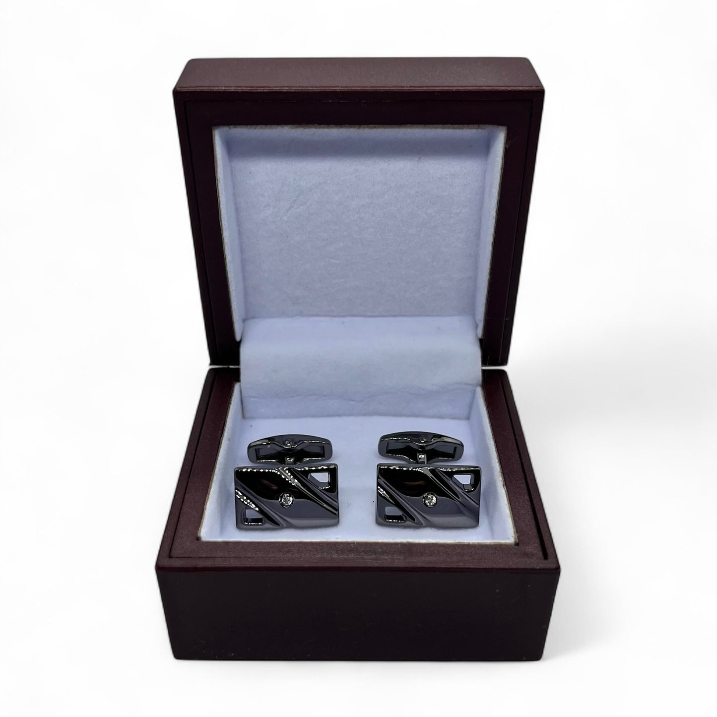 Rhinta Grey Metallic Cufflinks
