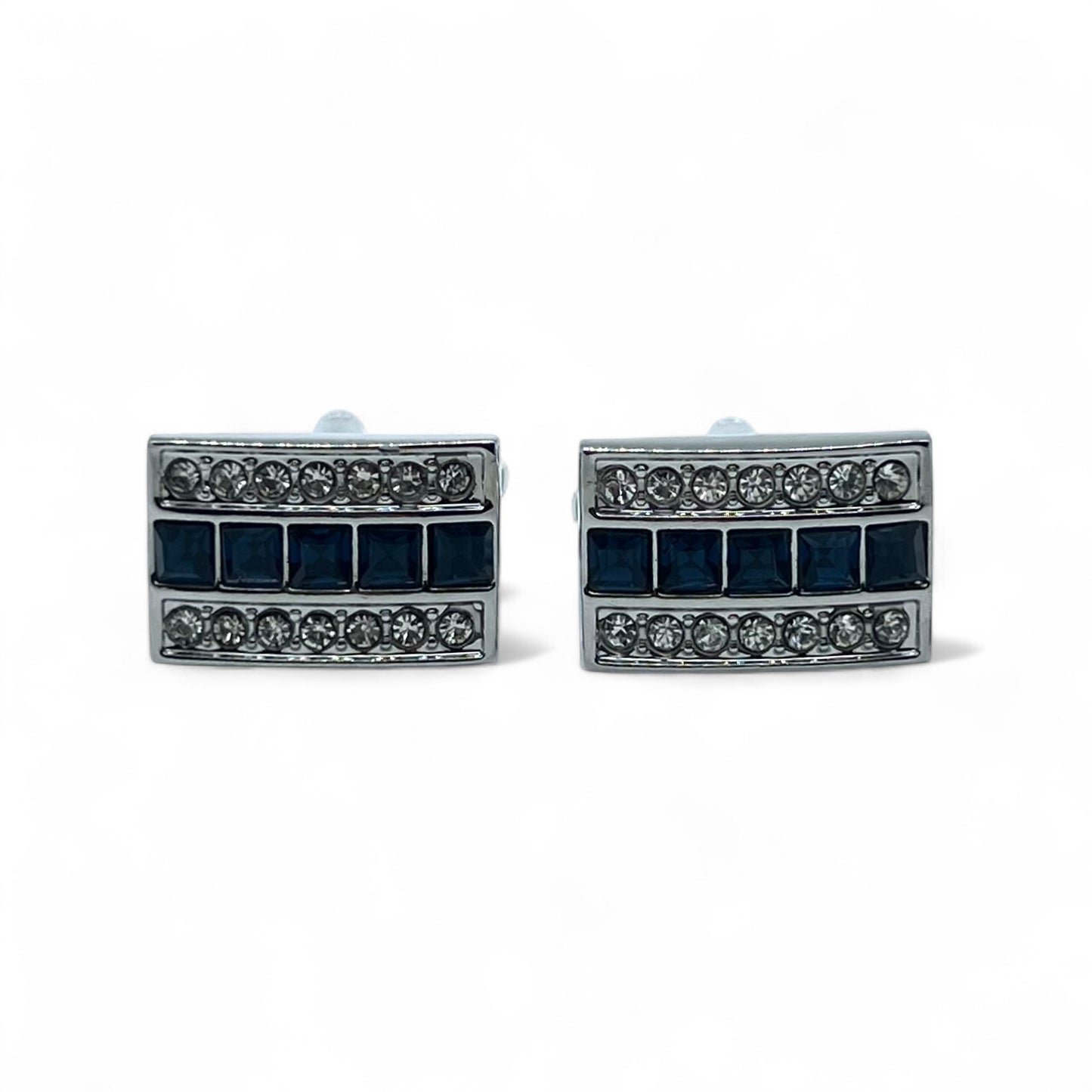 Fuax Rhino Silver Cufflinks