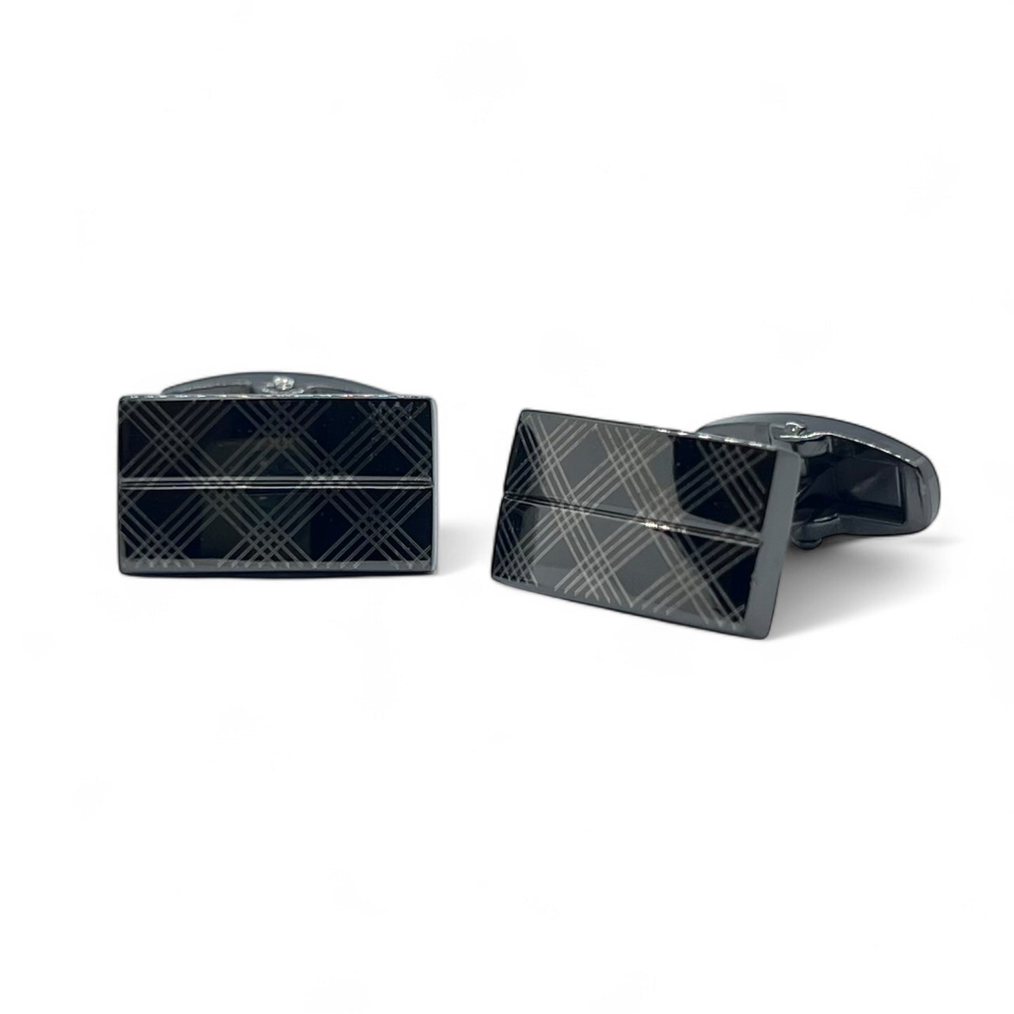 Crossmark Grey Metallic Cufflinks