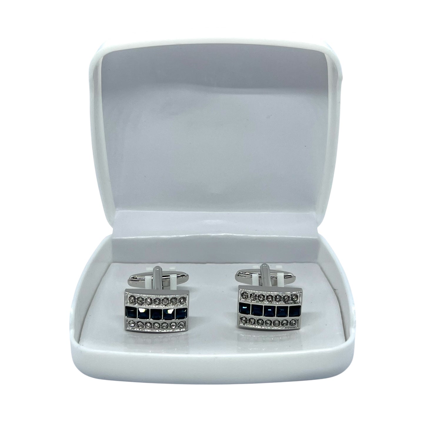 Fuax Rhino Silver Cufflinks