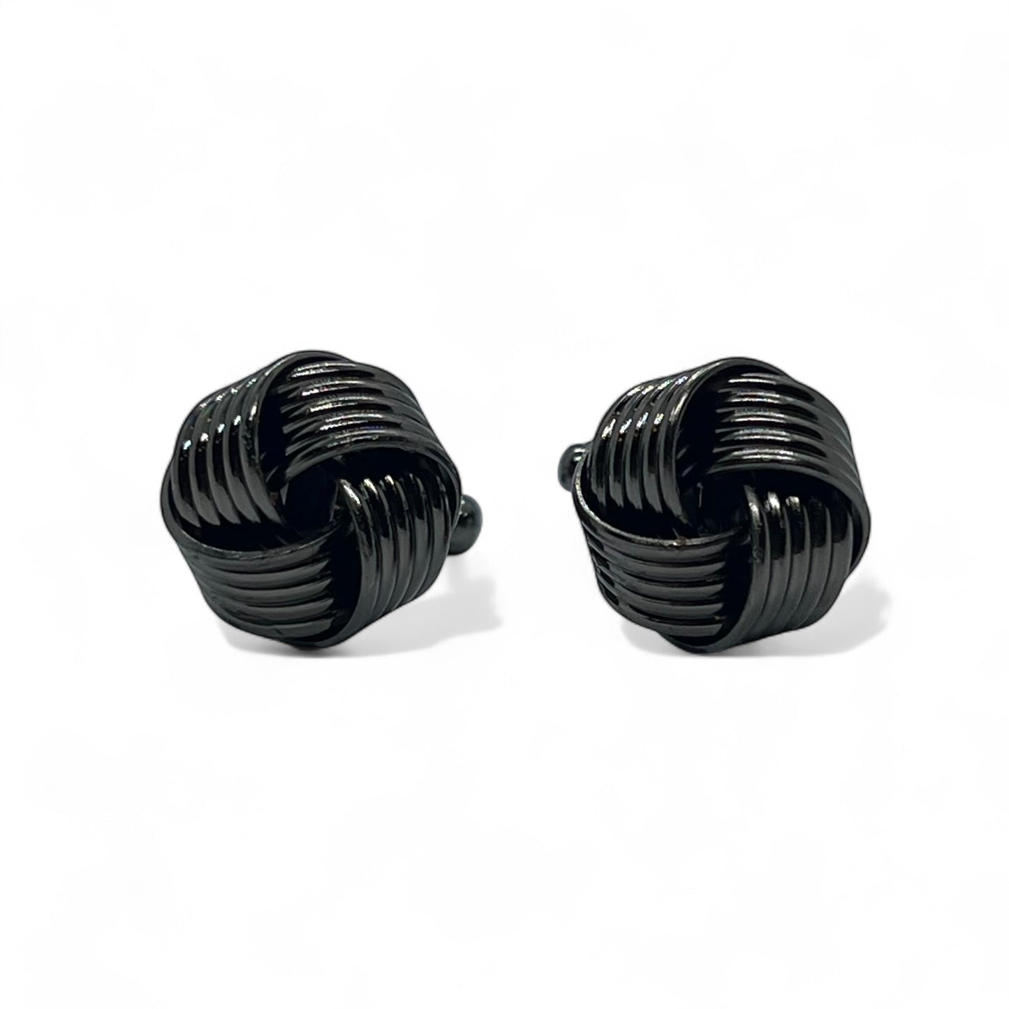 Penta Knot Grey Metallic Cufflinks