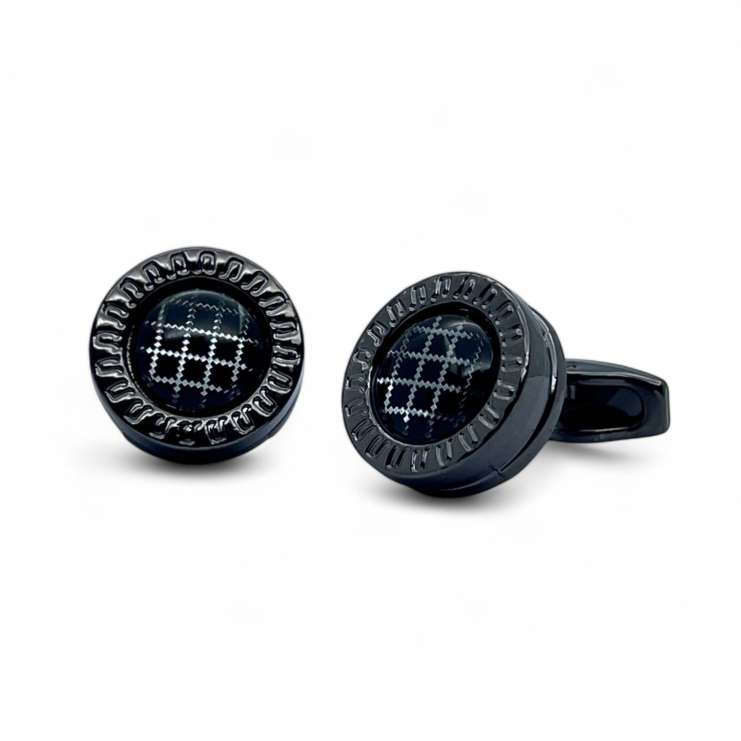 Tactic Grey Metallic Cufflinks