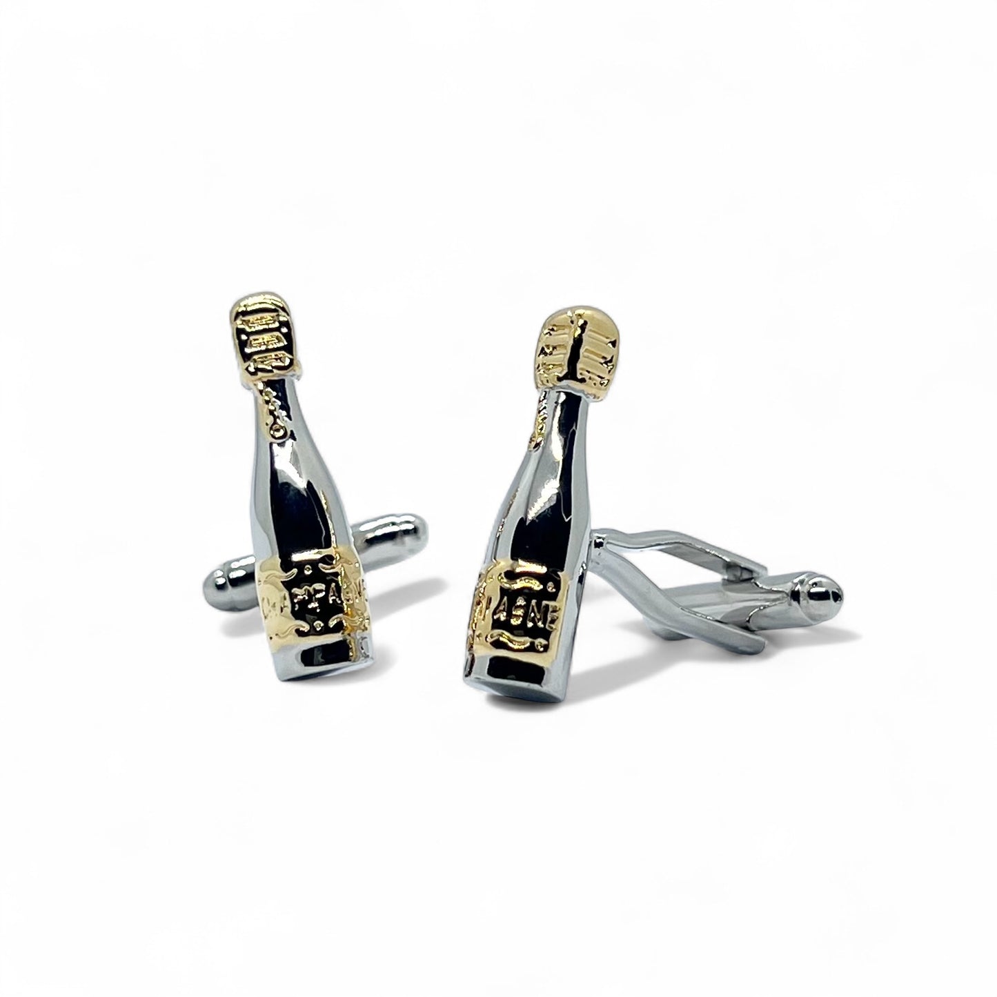 Fizz & Fame Silver Cufflinks