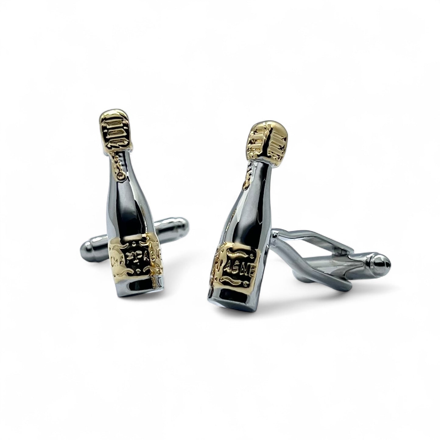 Fizz & Fame Silver Cufflinks
