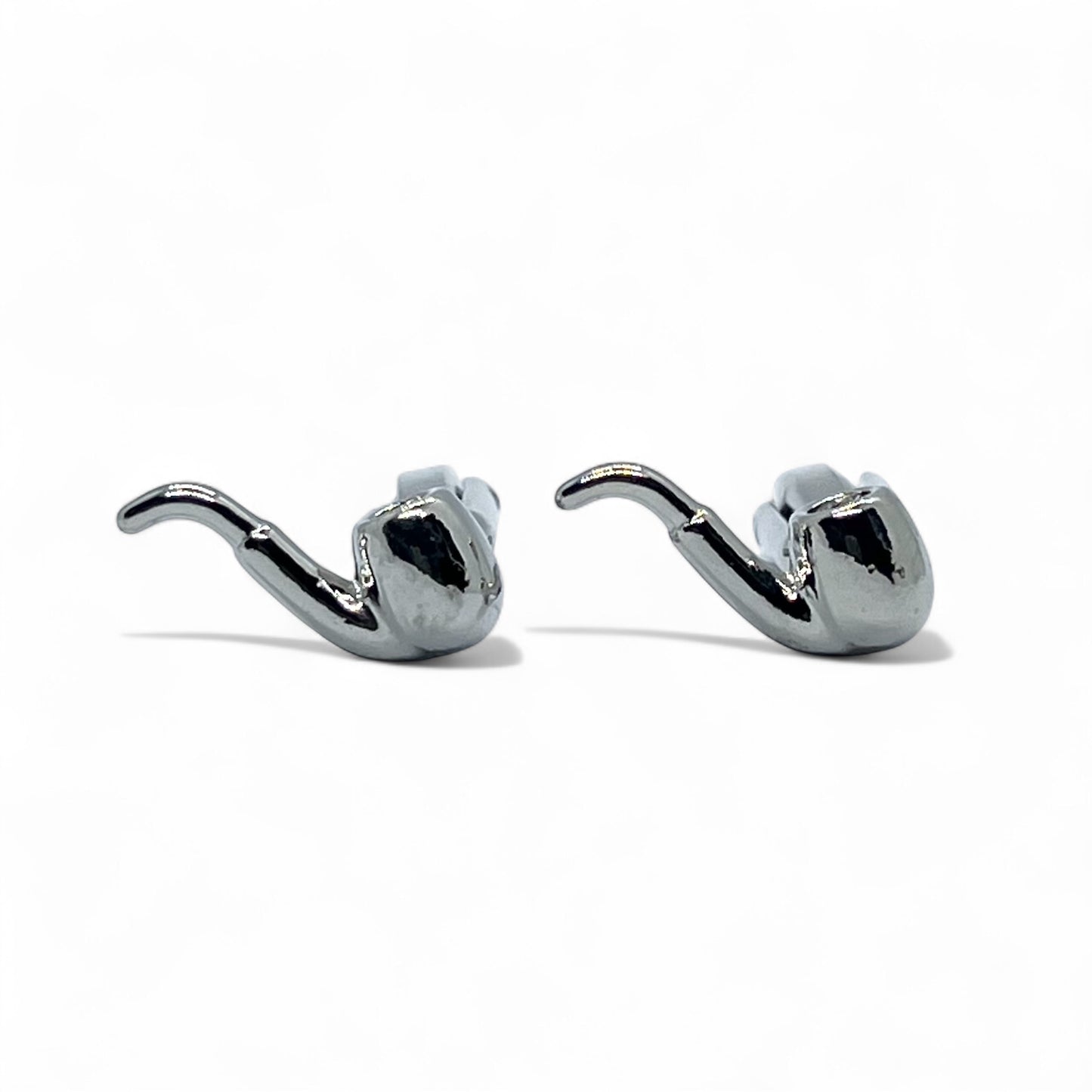 Pipe & Poise Silver Cufflinks