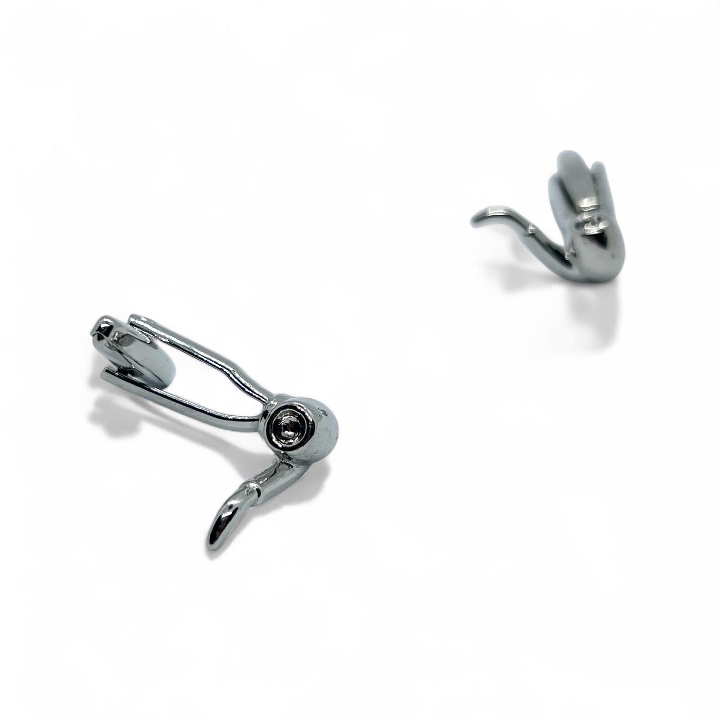 Pipe & Poise Silver Cufflinks