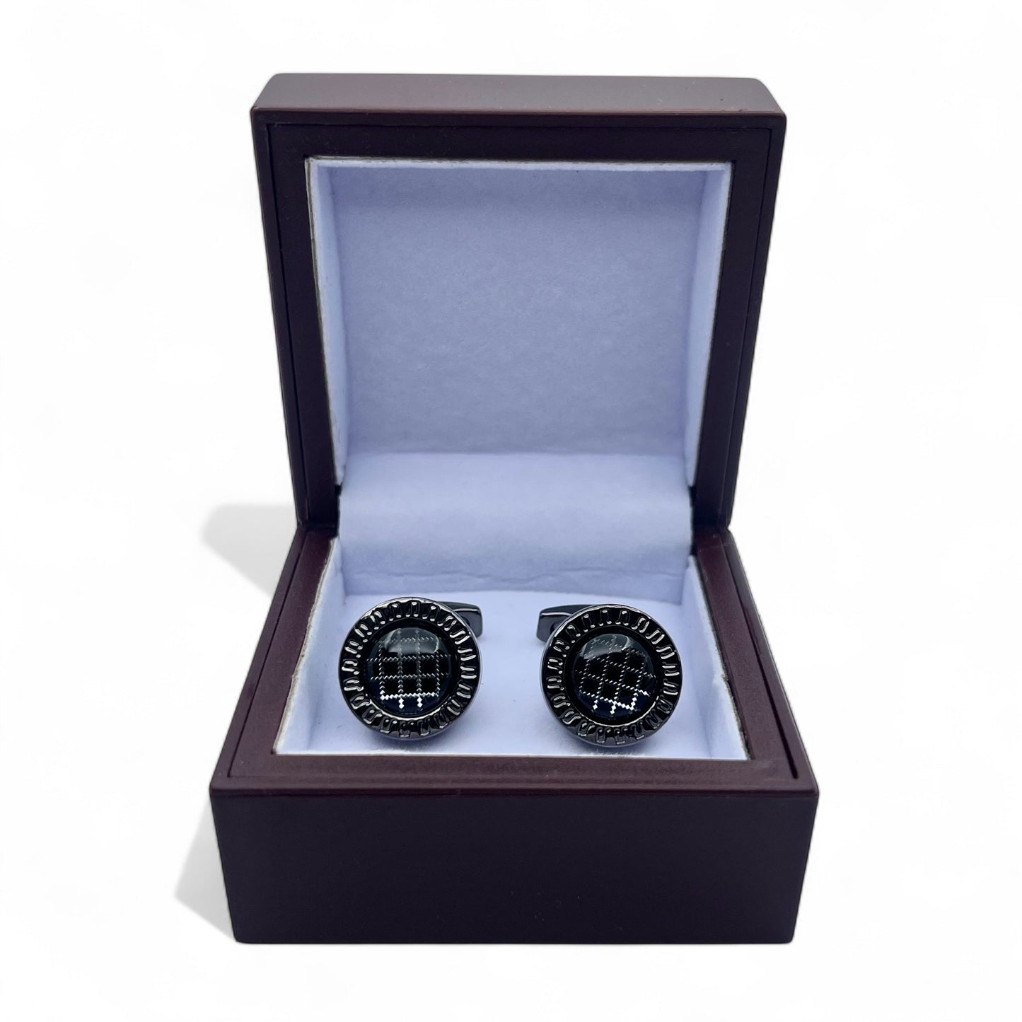 Tactic Grey Metallic Cufflinks