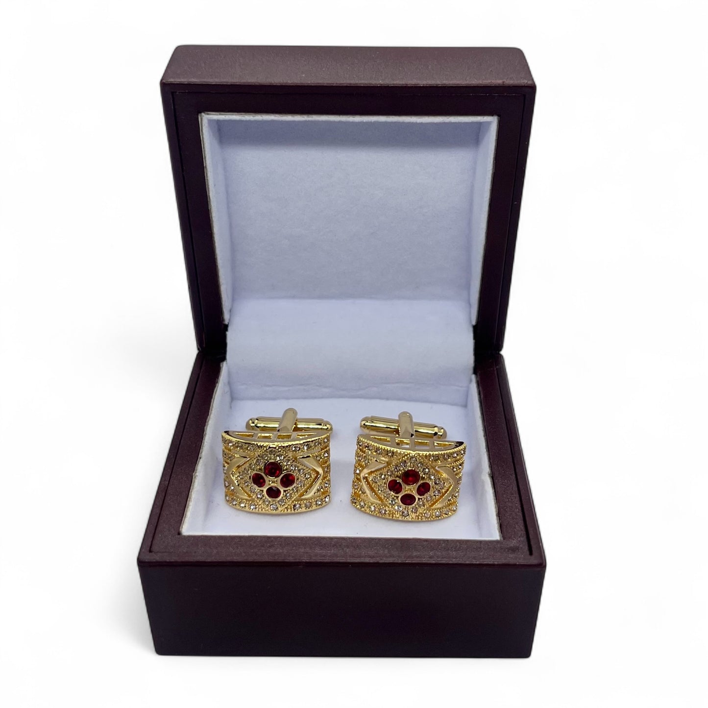 Rhino Rectare Golden Cufflinks