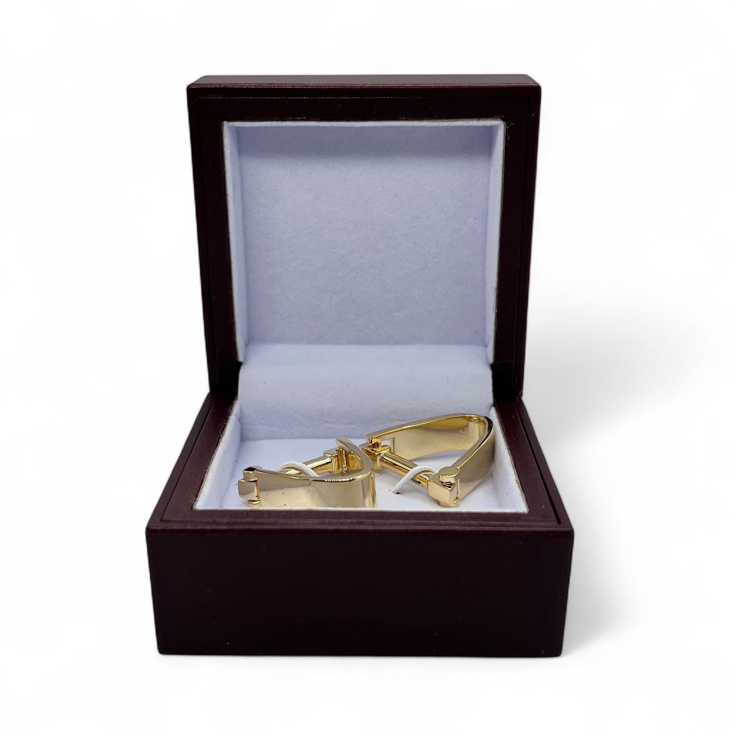 Snap Closure Golden Cufflinks