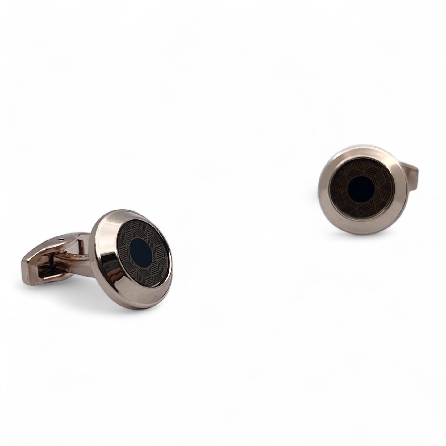 Hexon Core Rose Gold Cufflinks