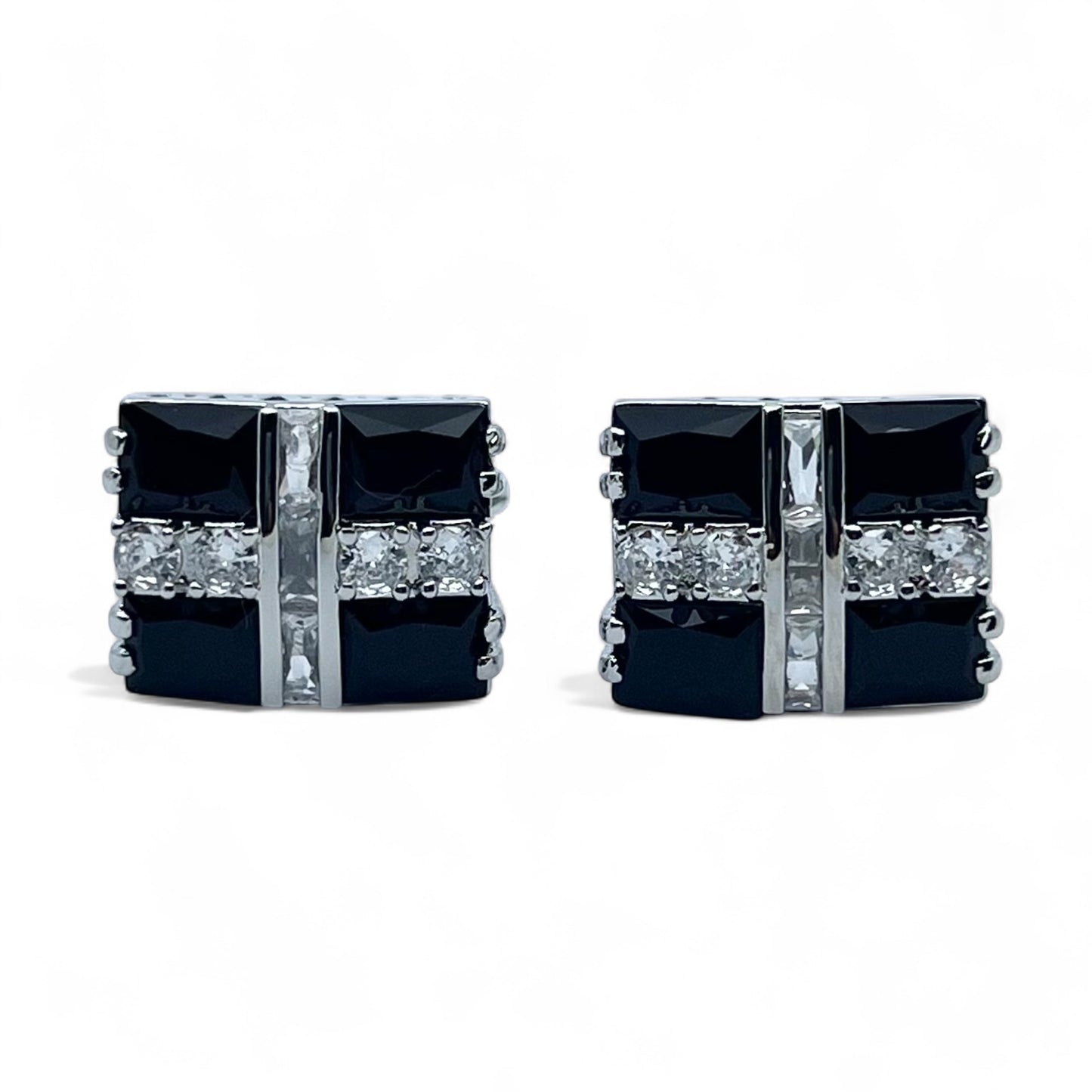 Noir Silver Cufflinks