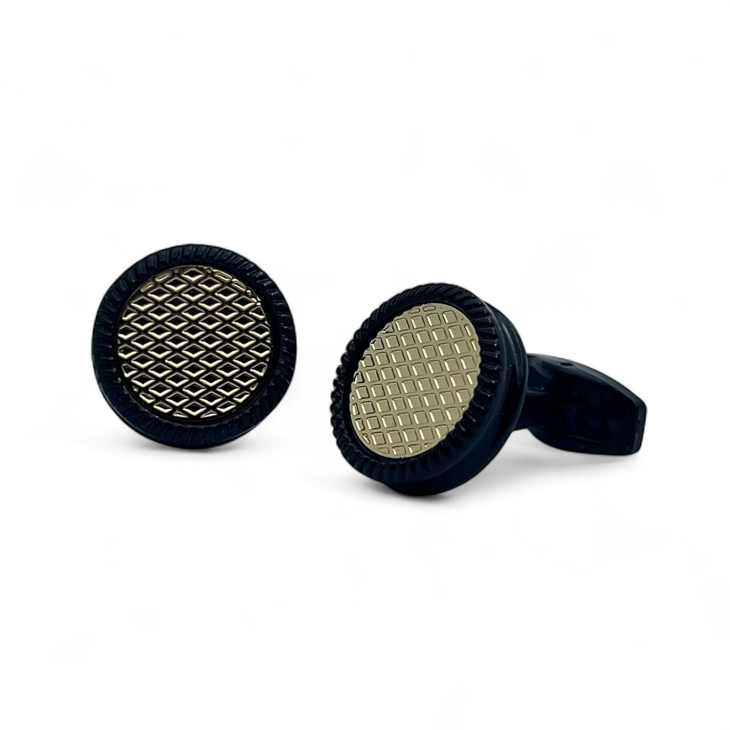 Gilded Core Black Cufflinks