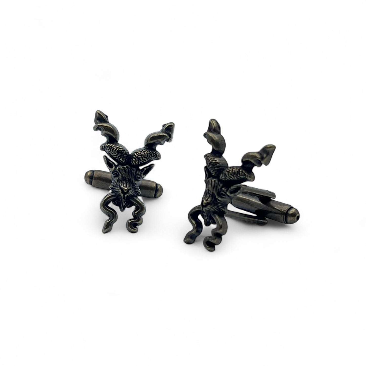 Markhor Antique Gunmetal Cufflinks