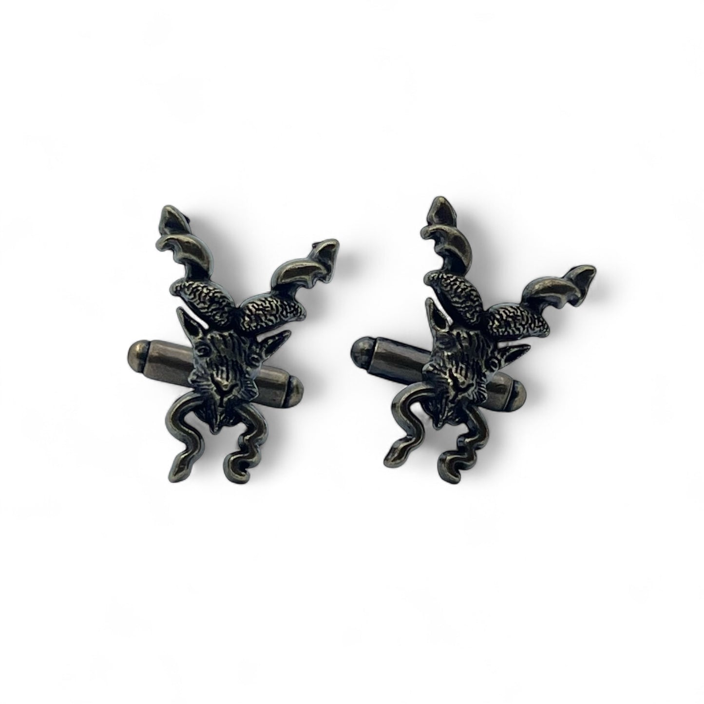 Markhor Antique Gunmetal Cufflinks