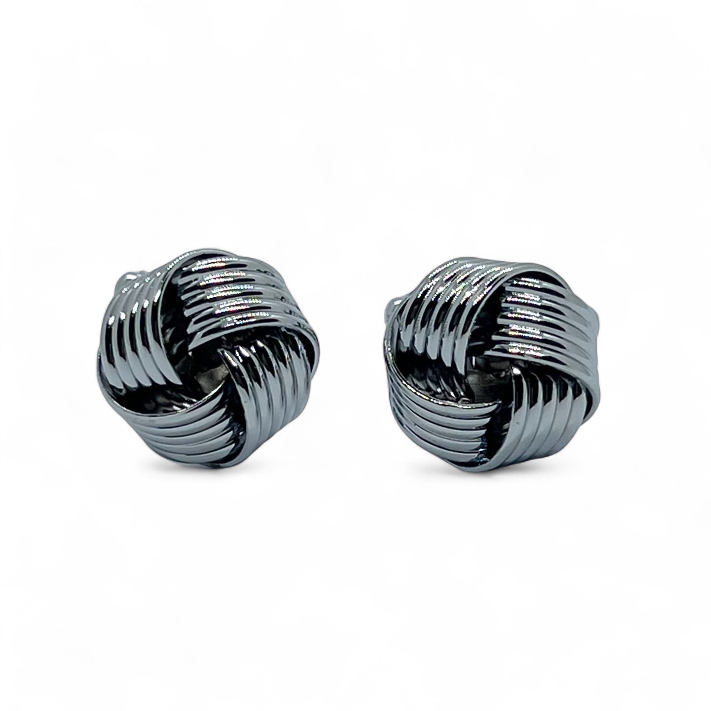 Penta Knot Silver Cufflinks