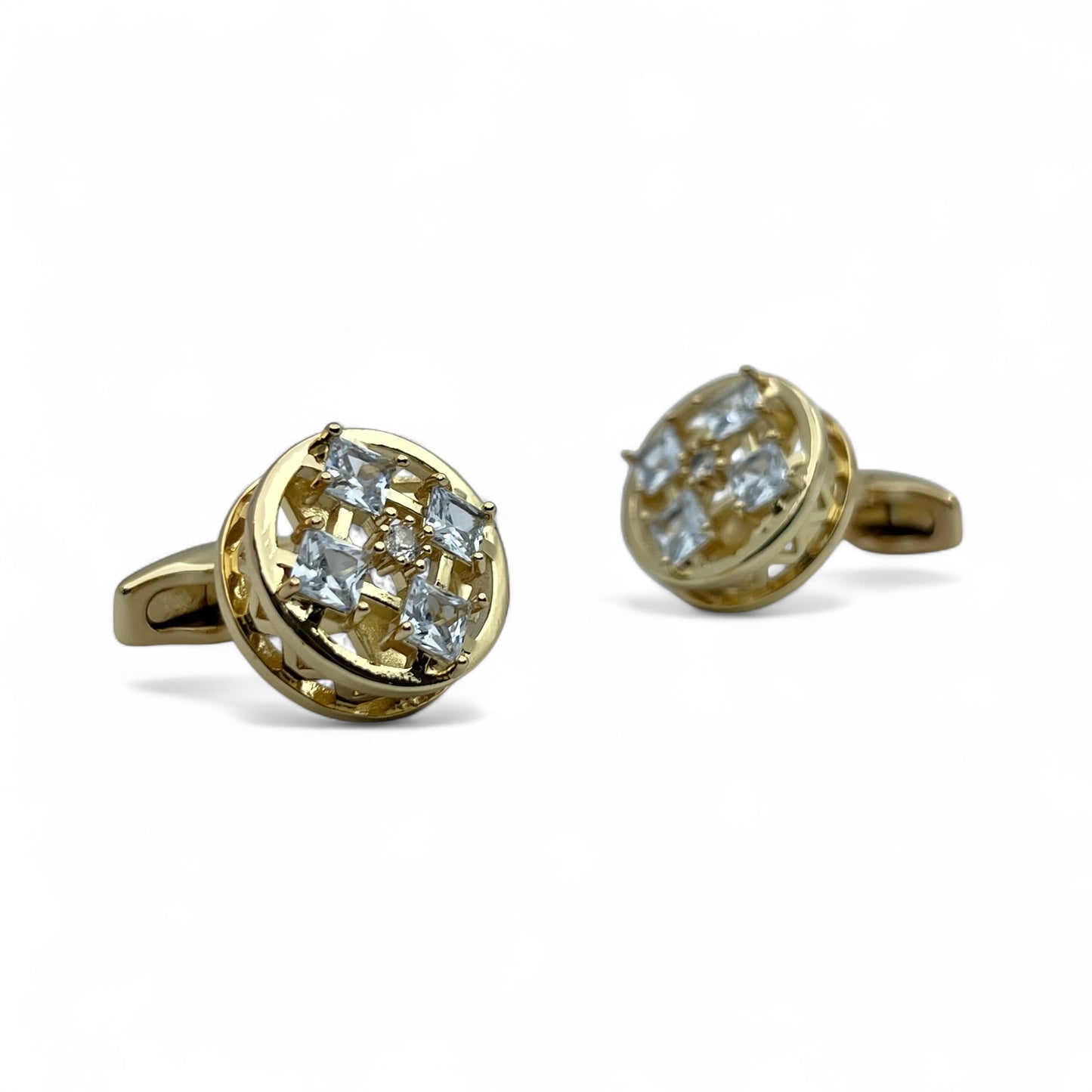 Regalia Cross Golden Cufflinks